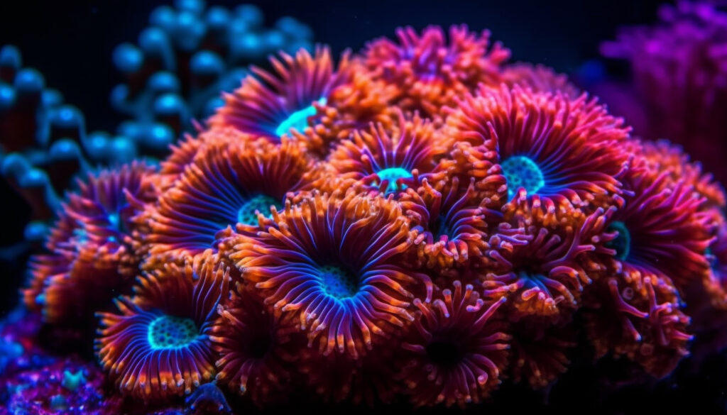 Corals in the ocean